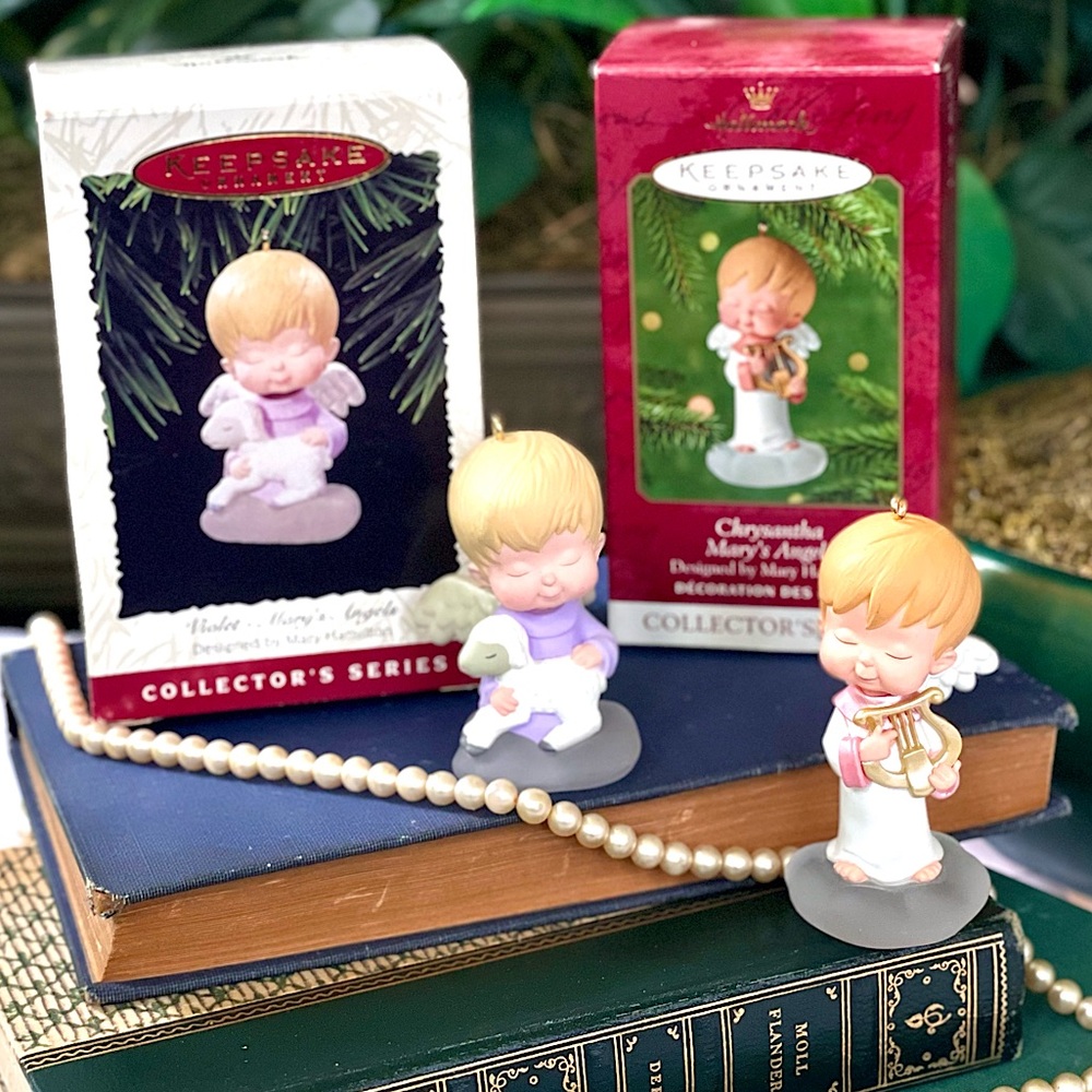 Hallmark Keepsake Collector’s Series Mary's Angels Ornament Pair